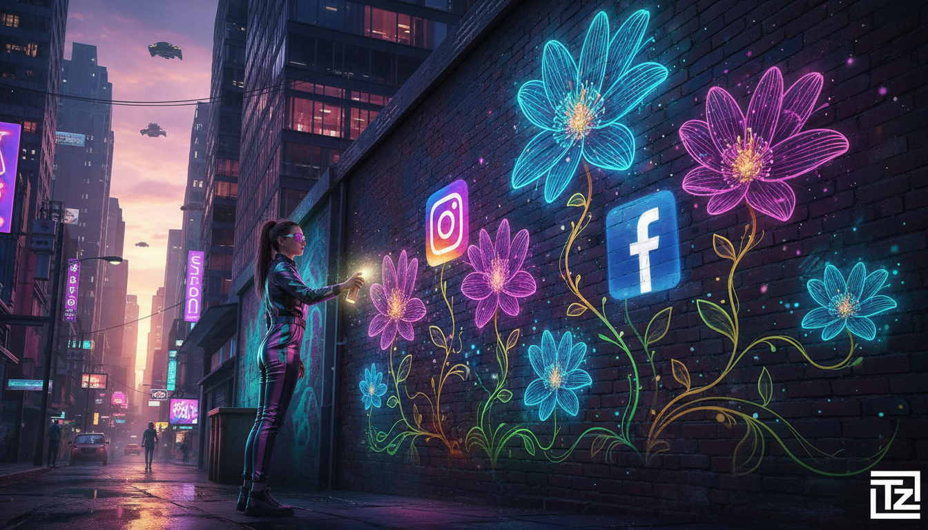 Transformação digital via IA para redes sociais