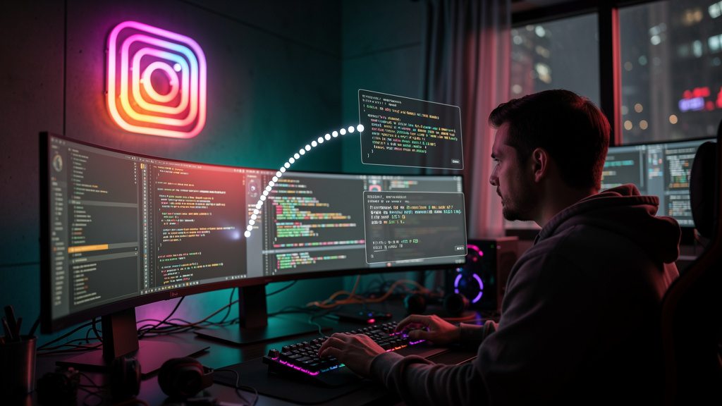 Vibe Coding: A Revolução da IA no Desenvolvimento de Software — Um diagrama visual mostrando um desenvolvedor e um ícone de IA (estilo Toolzz) conectados por uma linha tracejada que representa a colab
