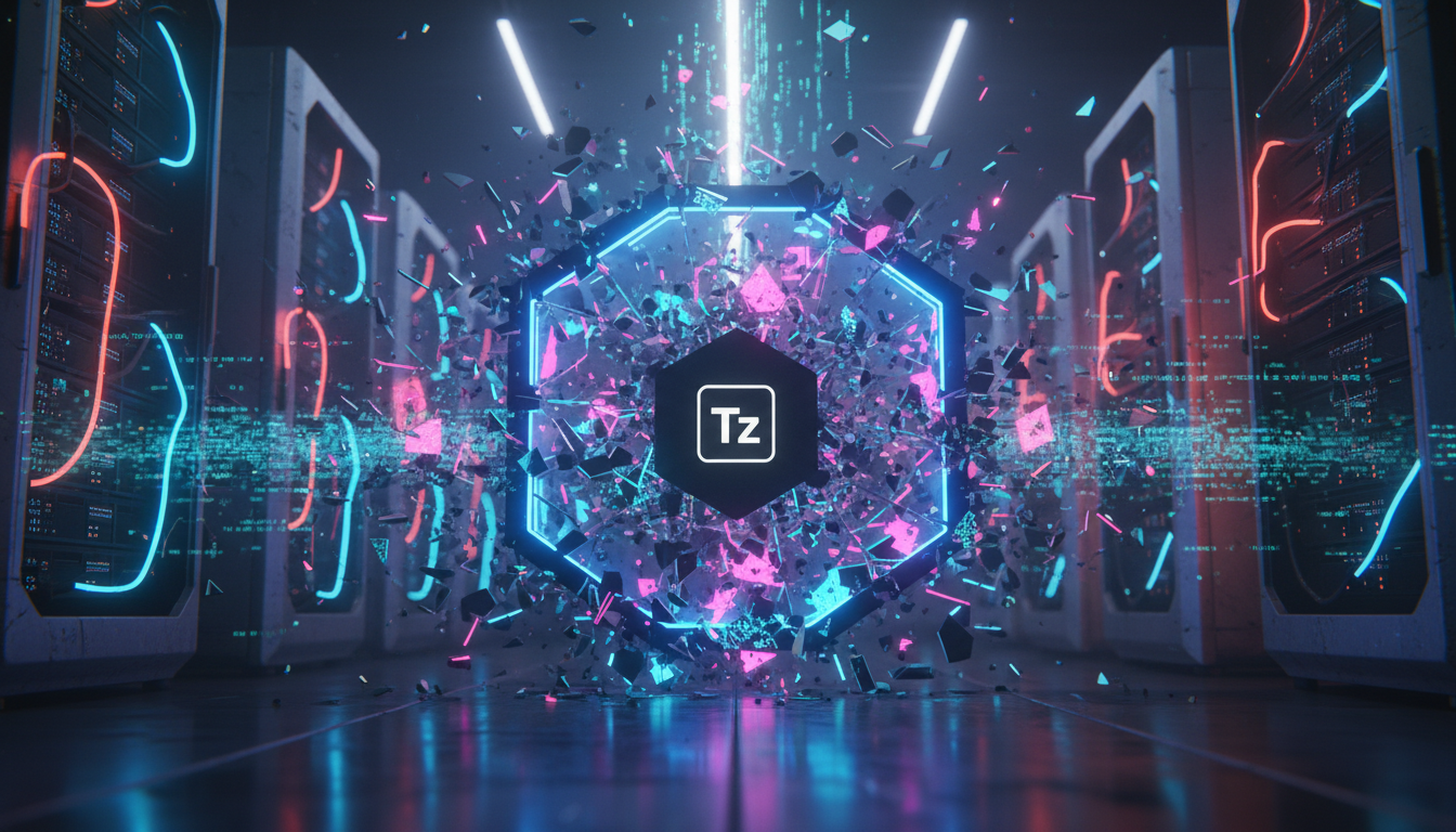 Vulnerabilidades em Agentes de IA: Riscos e Como se Proteger — Visualização de um 'sandbox' digital se rompendo, com fragmentos de código e dados escapando. Em segundo plano, servidores da AWS estiliz