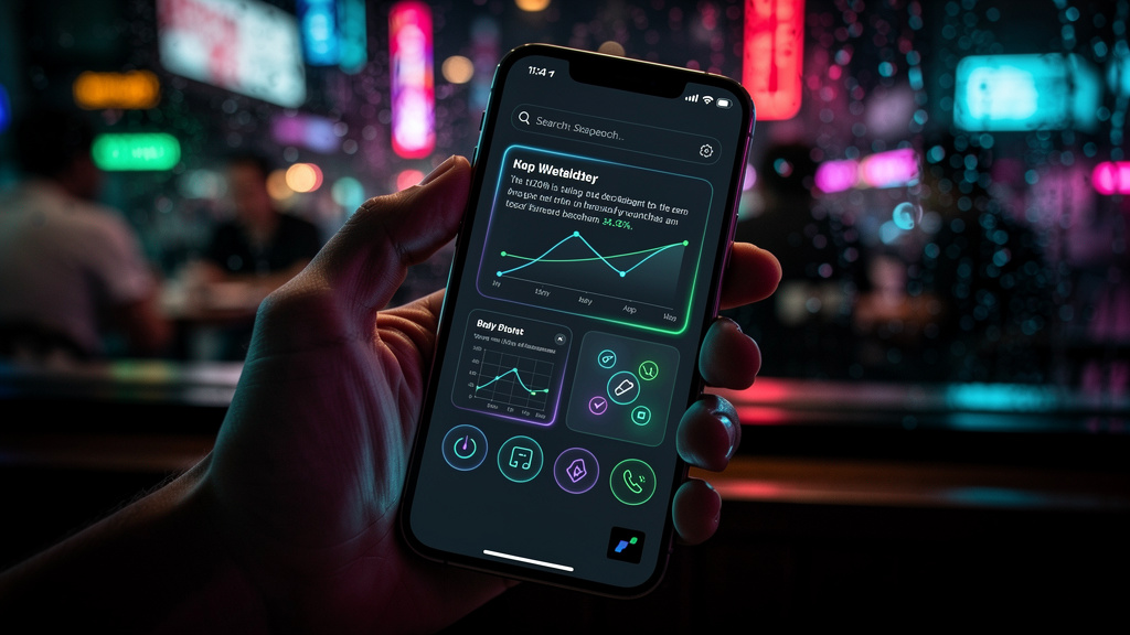 Zero-Click Search em 2026: Domine a Busca com IA — Um close-up de um smartphone mostrando uma tela de busca 'zero-click' com um resumo conciso e visualmente atraente de um tópico complexo. O resumo in